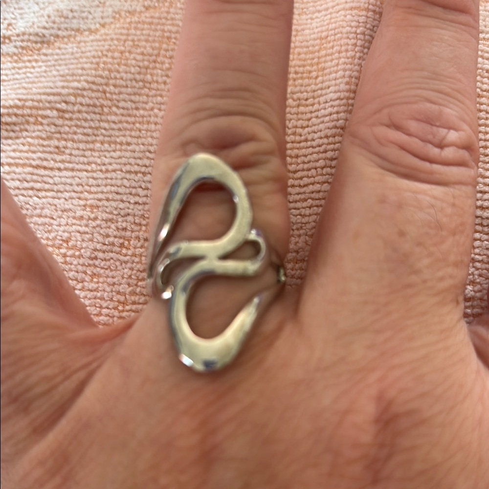 Silver Wave Ring